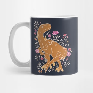 Floral raptor Mug